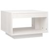vidaXL Table basse blanc 50x50x33,5 cm bois de pin massif