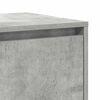 vidaXL Buffet Gris b&eacute;ton 135 x 41 x 75 cm Bois d'ing&eacute;nierie