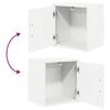 vidaXL Armoires de garage 2 pcs blanc bois d'ing&eacute;nierie
