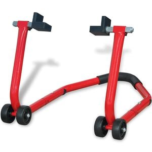 vidaXL B&eacute;quille arri&egrave;re de moto Rouge