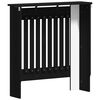 vidaXL Cache-Radiateur Ch&ecirc;ne noir 78 x 19 x 81,5 cm Bois d'ing&eacute;nierie