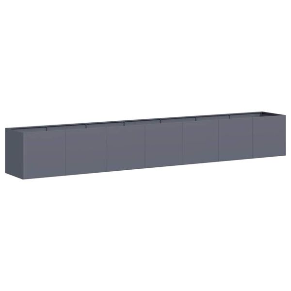 vidaXL Jardini&egrave;re anthracite 280x40x40 cm acier lamin&eacute; &agrave; froid