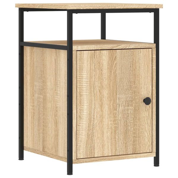 vidaXL Table de chevet ch&ecirc;ne sonoma 40x42x60 cm bois d'ing&eacute;nierie
