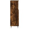 vidaXL Armoire de bain chêne fumé 30x30x100 cm bois d'ingénierie