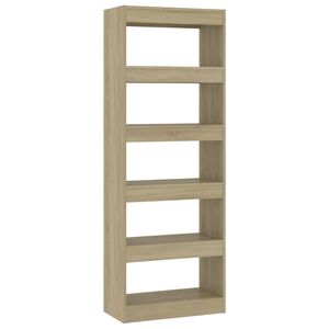 vidaXL Biblioth&egrave;que/s&eacute;parateur de pi&egrave;ce ch&ecirc;ne sonoma bois d'ing&eacute;nierie