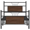 vidaXL Cadre de lit sans matelas ch&ecirc;ne marron 90x190cm bois ing&eacute;nierie