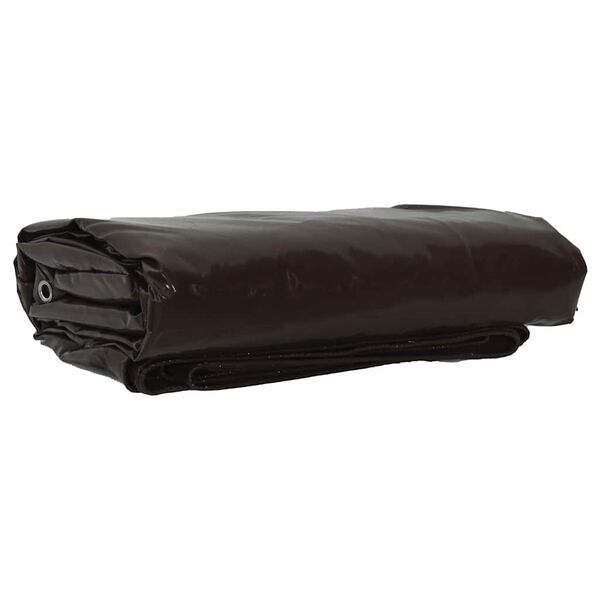 vidaXL B&acirc;che 650g / m&sup2; Marron 2,5 x 4,5 m Toile avec rev&ecirc;tement en PVC