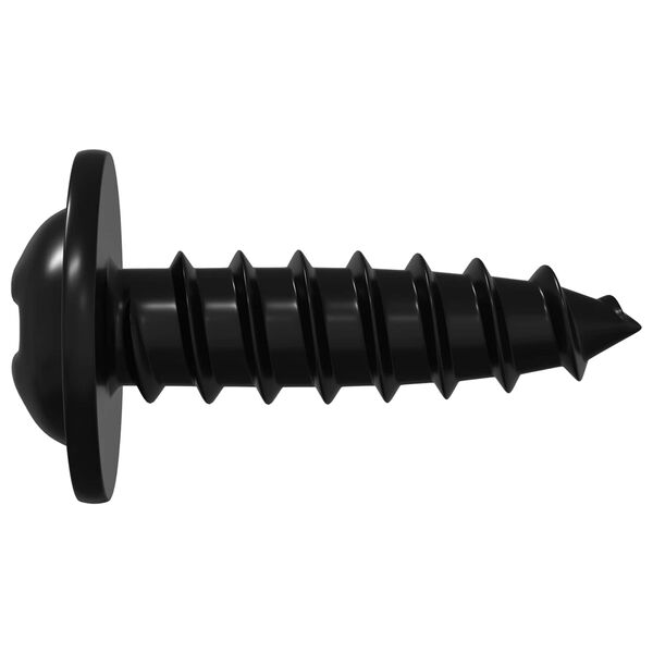 vidaXL Clou auto-perceur 2 pcs Noir 3,5 x 12 mm Fer