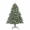 vidaXL Sapin de No&euml;l artificiel Vert 240 cm PVC, plastique et acier