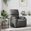 vidaXL Fauteuil de massage inclinable Gris Similicuir