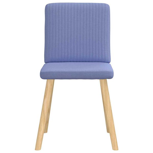 vidaXL Chaises à manger lot de 2 bleu jean tissu
