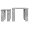 vidaXL Ensemble de tables basses 2 pcs Gris b&eacute;ton Bois d'ing&eacute;nierie