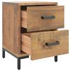 vidaXL Tables de chevet 2 pcs 36x30x45 cm Bois de pin massif