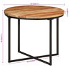 vidaXL Table basse 55x55x45 cm bois massif acacia et fer