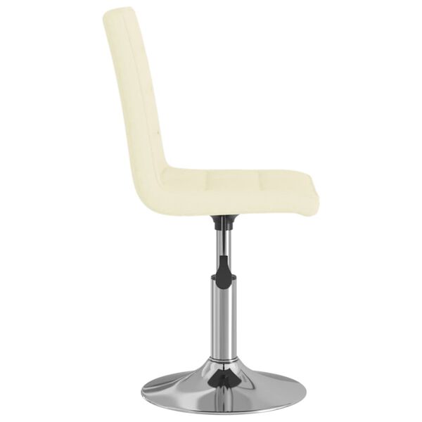 vidaXL Tabouret de bar Cr&egrave;me Tissu