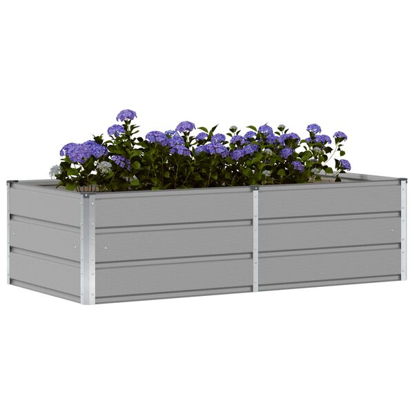 vidaXL Jardini&egrave;re Gris clair 160 x 80 x 45 cm Acier