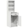 vidaXL Haut Armoire Blanc 40 x 40,5 x 135 cm Bois d'ing&eacute;nierie