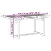 vidaXL Ensemble &agrave; Manger de jardin 7pcs bois d'acacia solide textil&egrave;ne