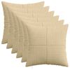 vidaXL Housse de coussin 6 pc ALMELO Vert gris 50 x 50 cm