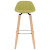 vidaXL Tabourets de bar lot de 2 vert tissu
