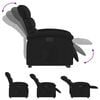 vidaXL Fauteuil inclinable &eacute;lectrique noir tissu