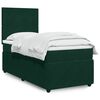 vidaXL Sommier &agrave; lattes de lit et matelas Vert fonc&eacute; 80x200 cm Velours