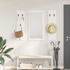 vidaXL Porte-manteau mural Blanc 96 x 1,5 x 90 cm Bois d'ingénierie
