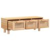 vidaXL Table basse Marron 80x40x30 cm Bois d'ingénierie et pin massif