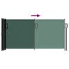 vidaXL Auvent latéral rétractable vert foncé 100x300 cm
