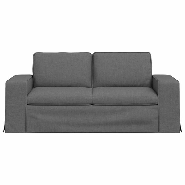 vidaXL Canap&eacute; 140cm Gris fonc&eacute; M&eacute;tал