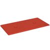 vidaXL T&ecirc;te de lit murale 12 pcs Rouge 30 x 15 cm Simili cuir