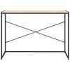 vidaXL Bureau d'ordinateur Noir et chêne 110x60x70cm Bois d'ingénierie