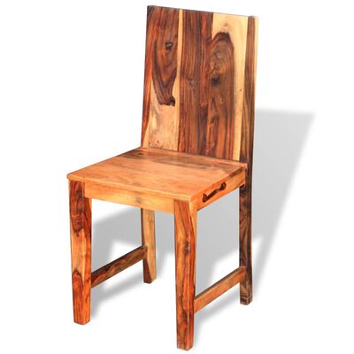 vidaXL Chaise à manger lot de 6 bois massif de Sesham