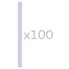 vidaXL Attaches de bande de cl&ocirc;ture 100 pcs PVC Transparent