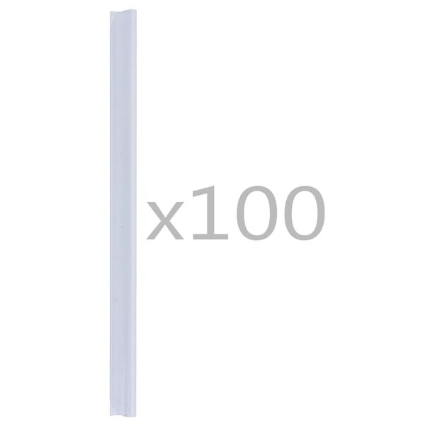 vidaXL Attaches de bande de cl&ocirc;ture 100 pcs PVC Transparent
