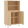 vidaXL Buffet haut Ch&ecirc;ne sonoma 60x36x110 cm Bois d'ing&eacute;nierie