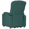 vidaXL Fauteuil de massage Vert fonc&eacute; Tissu