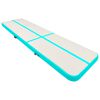 vidaXL Tapis gonflable de gymnastique avec pompe 600x100x20cm PVC Vert
