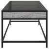 vidaXL Table basse avec LED infini sonoma gris 70x50x41 cm