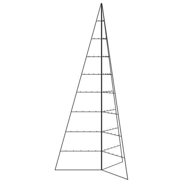 vidaXL Arbre de Noël en métal pour décoration noir 210 cm