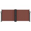 vidaXL Auvent lat&eacute;ral r&eacute;tractable marron 100x600 cm