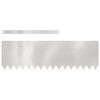 vidaXL Bordure de Pelouse 30 pcs Argent 100 x 0,05 x 30 cm