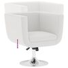 vidaXL Chaises de bar lot de 2 blanc similicuir