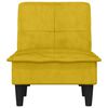 vidaXL Chaise longue jaune velours