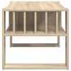 vidaXL Table basse Ch&ecirc;ne Sonoma 92 x 49,5 x 45 cm Bois d'ing&eacute;nierie