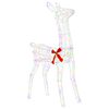 vidaXL Renne de No&euml;l 3D LOVIISA 110 LED Multicolore 70 x 26 x 100 cm