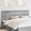 vidaXL T&ecirc;te de lit Gris Sonoma 200 cm Bois d'ing&eacute;nierie