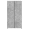 vidaXL Armoire de classement gris b&eacute;ton 60x32x115 cm bois d'ing&eacute;nierie