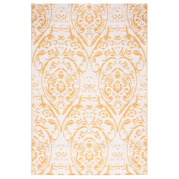 vidaXL Tapis d'extérieur ARAKIL jaune 140 x 200 cm PP
