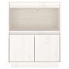 vidaXL Buffet Blanc 60x34x75 cm Bois massif de pin